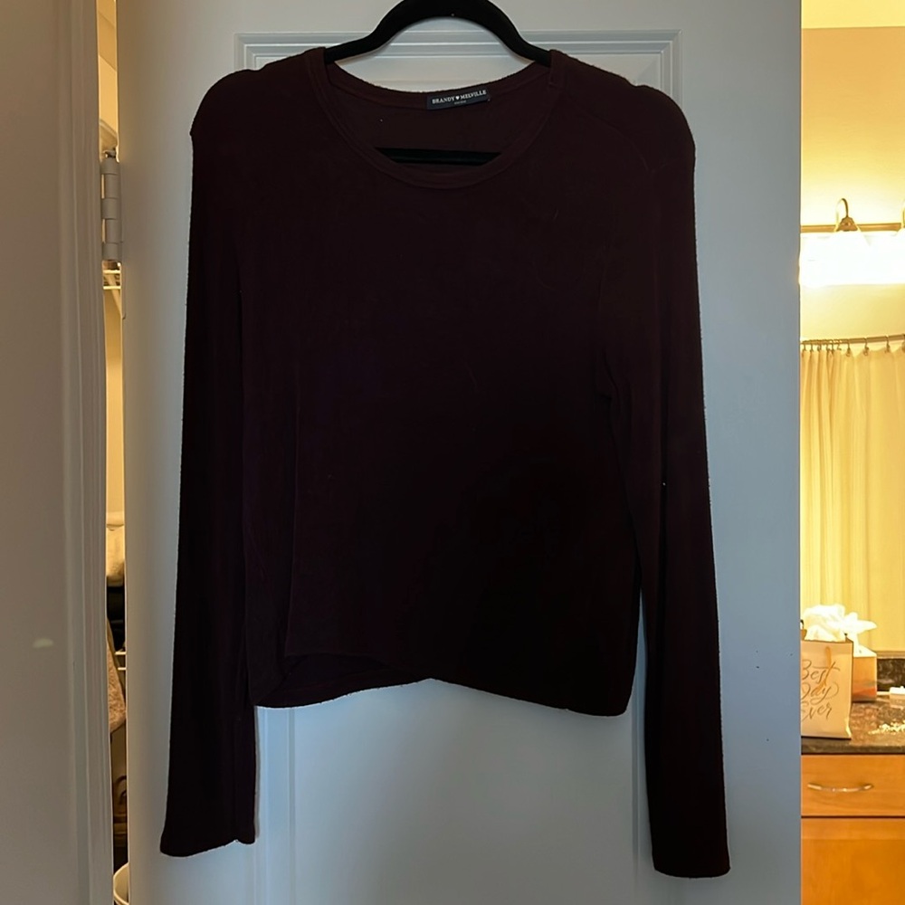Maroon Brandy Melville one size sweater